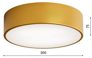 LED Stropné svietidlo CLEO LED/24W/230V 4000K pr. 30 cm zlatá