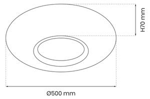 LED Stmievateľné stropné svietidlo TOKYO LED/48W/230V 3000-6000K + DO