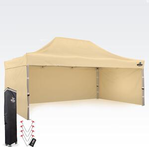 BRIMO Párty stan 4x6m - s 3 stenami - Béžová