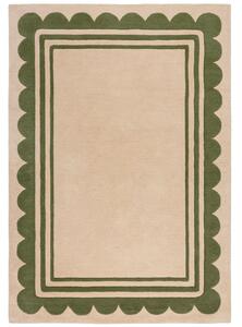 Flair Rugs koberce Ručne všívaný kusový koberec Lois Scallop Green - 160x230 cm