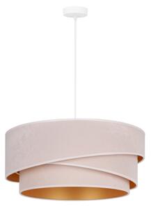 Duolla - Luster na lanku KOBO 1xE27/15W/230V pr. 45 cm krémová/zlatá