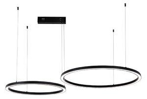 Immax NEO 07216L - LED Stmievateľný luster FINO 93W/230V 60/80cm čierna Tuya+DO