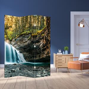 Paraván - Lesný vodopád (126x170 cm)