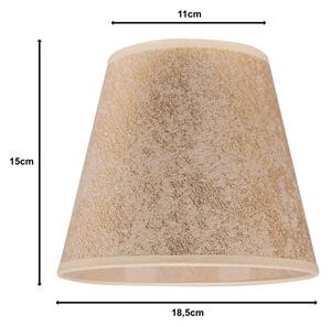 Duolla - Tienidlo k stolnej lampe SOFIA XS E14 pr. 18,5 cm zlatá