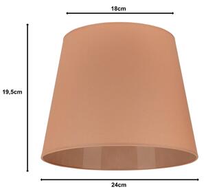 Duolla - Tienidlo k stolnej lampe CLASSIC M E27 pr. 24 cm hnedá