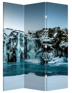 Paraván - Zamrznuté vodopády (126x170 cm)