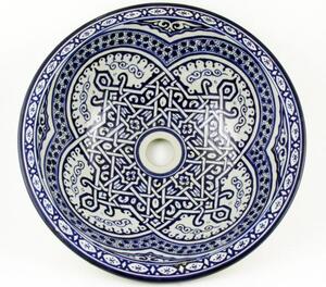 Arabské keramické umývadlo Fés 46