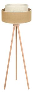 Duolla - Stojacia lampa YUTE BOHO 1xE27/15W/230V pr. 45 cm hnedá/krémová
