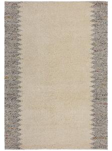 Flair Rugs koberce Ručne tkaný kusový koberec Minerals Border Black/White - 80x150 cm