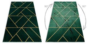 Koberec EMERALD exkluzívny 1012 glamour, geometrický, mramor zeleno/ zlatý
