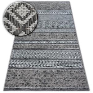 Šnúrkový koberec SIZAL LOFT 21118 BOHO slonovinová kosť - sivý