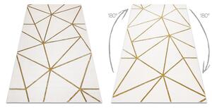 Koberec EMERALD exkluzívny 1013 glamour, geometrický krém / zlatý