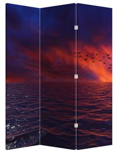 Paraván - More s vtákmi (126x170 cm)