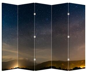 Paraván - Nočná obloha (210x170 cm)