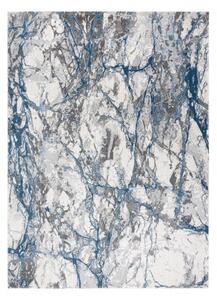 Moderný koberec NOBLE 9962 68 Mramor, kameň, krémovo/ modrý