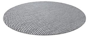 Šnúrkový okrúhly koberec SIZAL LOFT 21198 BOHO, slonovinová kosť - sivý