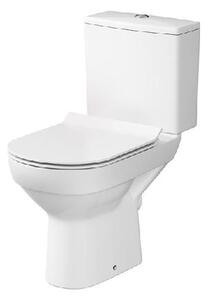 Cersanit City - WC kombi s doskou SoftClose, zadný odpad, bočné napúšťanie, CleanOn, biela K35-037