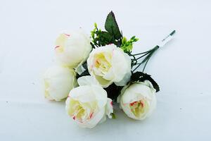 Zväzok umelých kvetín PIVONKA biela