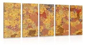 5-dielny obraz abstrakcia v štýle G. Klimta