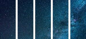 5-dielny obraz nádherná mliečna dráha medzi hviezdami