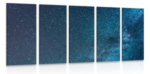 5-dielny obraz nádherná mliečna dráha medzi hviezdami