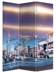 Paraván - Ulice v Las Vegas (126x170 cm)