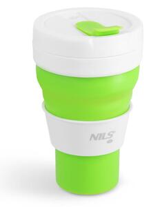 NC4103 SV. ZELENÝ SILIKÓNOVÝ SKLADACÍ HRNČEK 600 ML NILS CAMP