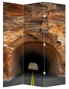 Paraván - Tunel v skale (126x170 cm)