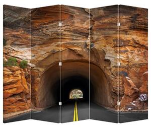 Paraván - Tunel v skale (210x170 cm)