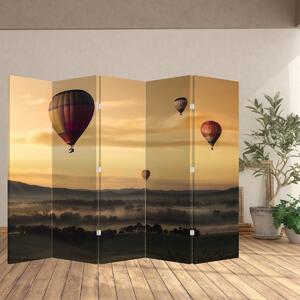 Paraván - Lietajúce balóny (210x170 cm)
