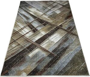 HU Hnedý moderný koberec Villa 872 s linkovaným vzorom Rozmer: 60x100 cm
