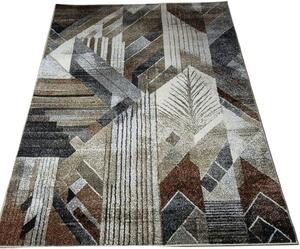 HU Hnedo-sivý vzorovaný koberec Villa 855 Rozmer: 60x100 cm