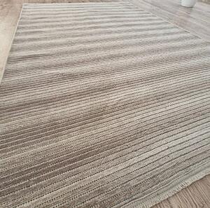 HU Béžový pruhovaný koberec Saloon Beige Rozmer: 50x80 cm