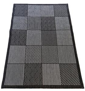 HU Sivý sisalový koberec Sizal Sive-stvorce Rozmer: 40x60 cm