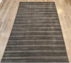 HU Sivý pruhovaný koberec Saloon ANTRACIT Rozmer: 50x80 cm
