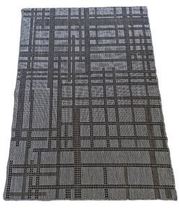 HU Sivý sisalový koberec Sizal Sede-pruhy Rozmer: 40x60 cm