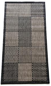 HU Béžovo-sivý sisalový koberec Sizal Bronzove-stvorce Rozmer: 40x60 cm