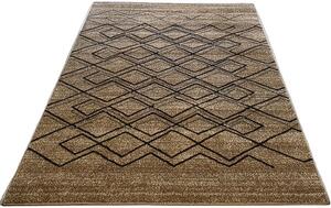 HU Béžovo-hnedý moderný koberec Rio 166-Beige-Beige Rozmer: 60x100 cm