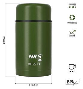 NC3802 ZELENÁ TERMOSKA NA JEDLO 1000 ml NILS CAMP