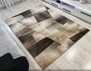 Moderný koberec Rio 509 Cream-Brown – béžovo-hnedý dizajn Rozmer: 60x100 cm
