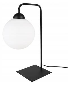 Stolná lampa Florence, 1x biele sklenené tienidlo