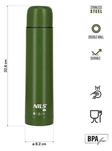 NC3804 ZELENÁ TERMOSKA 1000 ML NILS CAMP