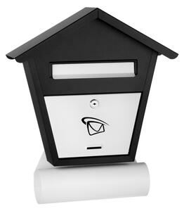 Poštová schránka domček MAXI SD39T - čierno-biela