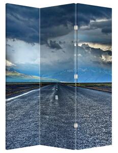 Paraván - Cesta v búrke (126x170 cm)