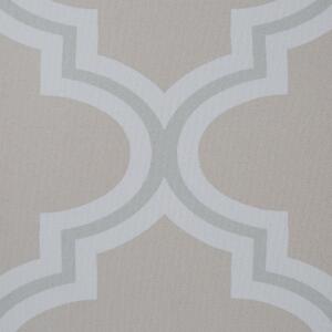 Koberec béžový polyester 80 x 200 cm s marockým vzorom behúň moderná kuchyňa chodba