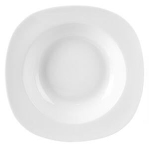 Hlboký tanier MONA, hranatý, 21 x 21 cm, porcelán, 24 ks