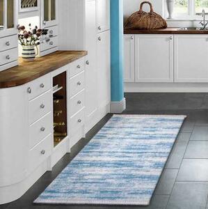 Moderný kuchynský koberec v modrej farbe Modrá Šírka: 60 cm | Dĺžka: 100 cm