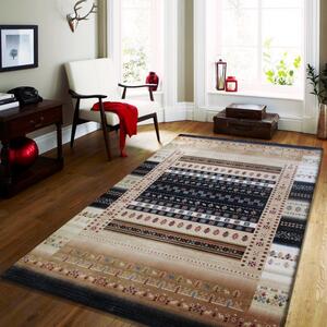 Moderný a kvalitný koberec s geometrickými vzormi v modrej farbe Modrá Šírka: 160 cm | Dĺžka: 220 cm