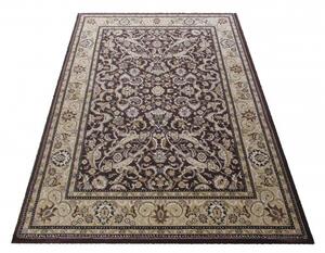 Hnedý koberec vo vintage štýle do obývačky Šírka: 160 cm | Dĺžka: 220 cm