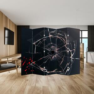 Paraván - Abstrakcia rozbité sklo (210x170 cm)
